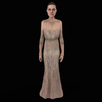 Angelina Jolie figurine ready for full color 3D printing - Thumbnail 6