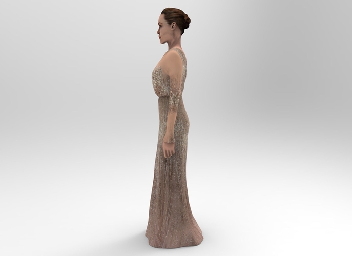 Angelina Jolie figurine ready for full color 3D printing 3D Print 229344