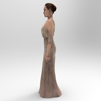 Angelina Jolie figurine ready for full color 3D printing - Thumbnail 8