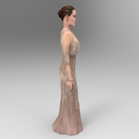 Angelina Jolie figurine ready for full color 3D printing - Thumbnail 10