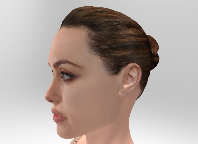 Angelina Jolie figurine ready for full color 3D printing 3D Print 229347