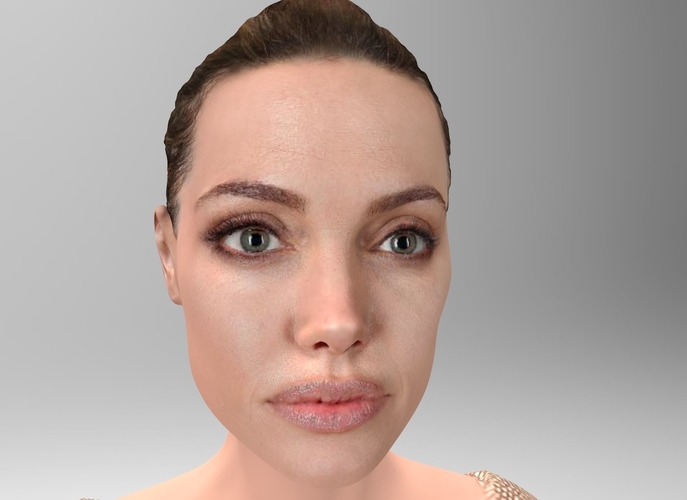Angelina Jolie figurine ready for full color 3D printing 3D Print 229348