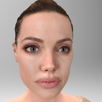 Angelina Jolie figurine ready for full color 3D printing - Thumbnail 12