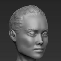 Angelina Jolie figurine ready for full color 3D printing - Thumbnail 20