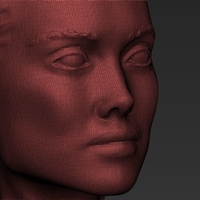 Angelina Jolie figurine ready for full color 3D printing - Thumbnail 22