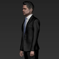 Brad Pitt figurine ready for full color 3D printing - Thumbnail 3