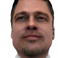 Brad Pitt figurine ready for full color 3D printing - Thumbnail 6