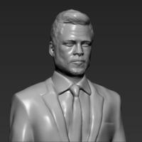 Brad Pitt figurine ready for full color 3D printing - Thumbnail 15