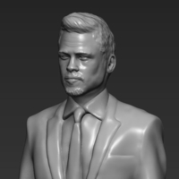 Brad Pitt figurine ready for full color 3D printing - Thumbnail 16