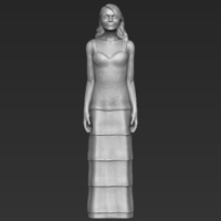 Emma Stone figurine ready for full color 3D printing - Thumbnail 8