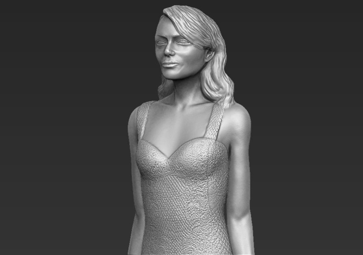 Emma Stone figurine ready for full color 3D printing 3D Print 229386