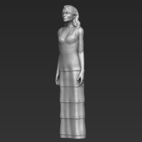 Emma Stone figurine ready for full color 3D printing - Thumbnail 10