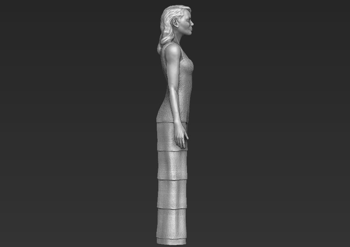 Emma Stone figurine ready for full color 3D printing 3D Print 229388
