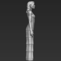 Emma Stone figurine ready for full color 3D printing - Thumbnail 11