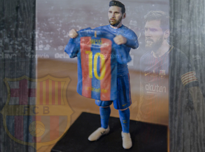 Lionel Messi ready for full color 3D printing