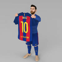 Lionel Messi ready for full color 3D printing - Thumbnail 2