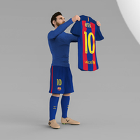 Lionel Messi ready for full color 3D printing - Thumbnail 4