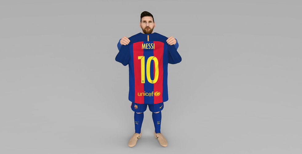 Lionel Messi ready for full color 3D printing 3D Print 229397