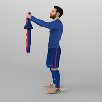 Lionel Messi ready for full color 3D printing - Thumbnail 8