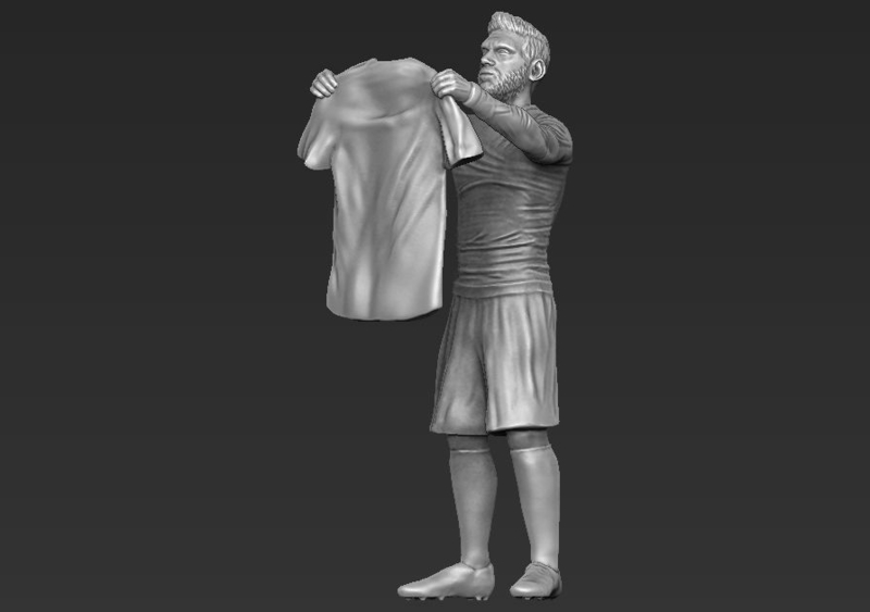 Lionel Messi figurine ready for 3D printing
