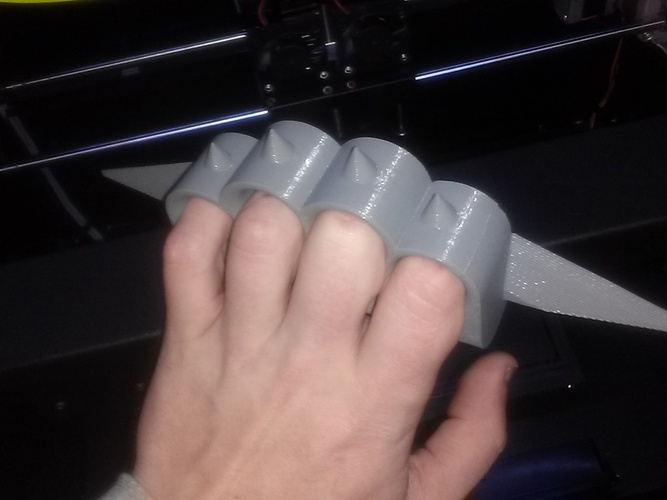 Plastic Knuckles 3D Print 22942