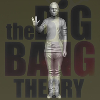 Small Sheldon Big Bang Theory 3D printing ready stl obj 3D Printing 229421