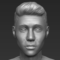 Justin Bieber 3D printing ready stl obj - Thumbnail 2