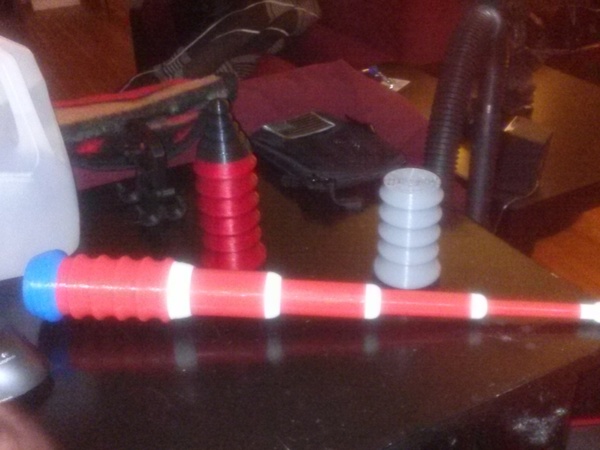 100% 3D Printed Baton / LIGHTSABER - Prints in ONE PRINT - ALREA