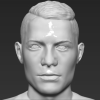 Cristiano Ronaldo Portugal 3D printing ready stl obj - Thumbnail 3