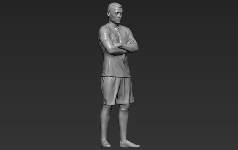 Cristiano Ronaldo Portugal 3D printing ready stl obj