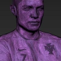 Cristiano Ronaldo Portugal 3D printing ready stl obj - Thumbnail 10