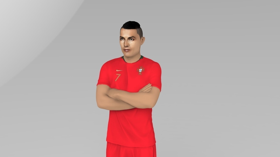 Cristiano Ronaldo Portugal ready for full color 3D printing 3D Print 229455