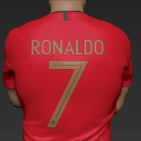 Cristiano Ronaldo Portugal ready for full color 3D printing - Thumbnail 6