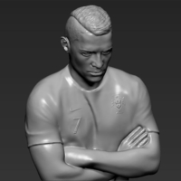 Cristiano Ronaldo Portugal ready for full color 3D printing - Thumbnail 11