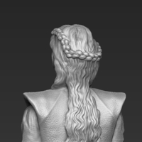 Daenerys Targaryen 3D printing ready stl obj - Thumbnail 6