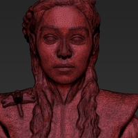 Daenerys Targaryen 3D printing ready stl obj - Thumbnail 11