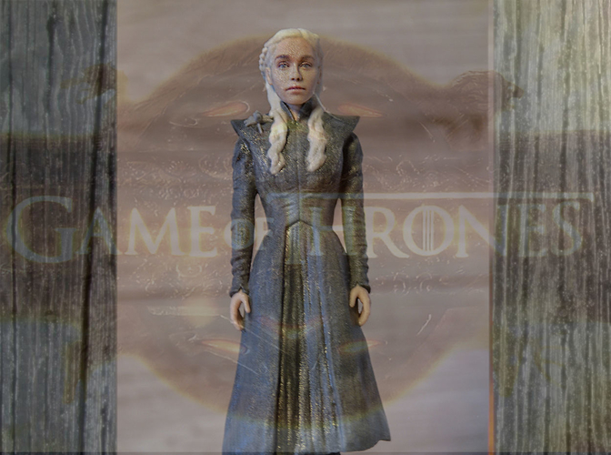 Daenerys Targaryen ready for full color 3D printing