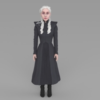 Daenerys Targaryen ready for full color 3D printing - Thumbnail 2