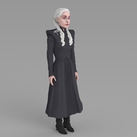 Daenerys Targaryen ready for full color 3D printing - Thumbnail 4