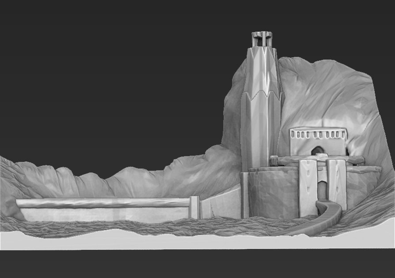 Helms Deep 3D printing ready stl obj