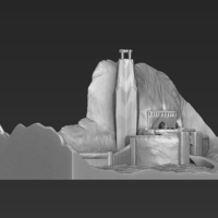 Helms Deep 3D printing ready stl obj - Thumbnail 2