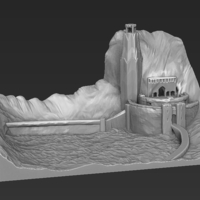 Helms Deep 3D printing ready stl obj - Thumbnail 3