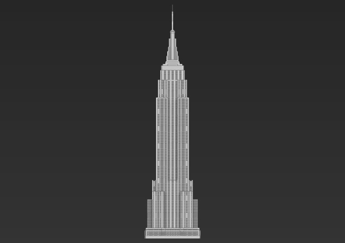 Empire State Building 3D printing ready stl obj formats 3D Print 229512