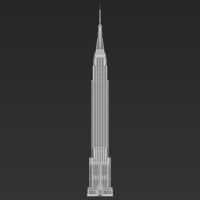 Empire State Building 3D printing ready stl obj formats - Thumbnail 3