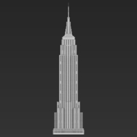 Empire State Building 3D printing ready stl obj formats - Thumbnail 8