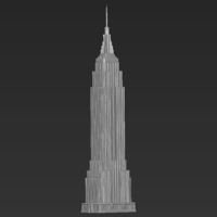 Empire State Building 3D printing ready stl obj formats - Thumbnail 9