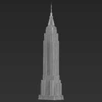 Empire State Building 3D printing ready stl obj formats - Thumbnail 10