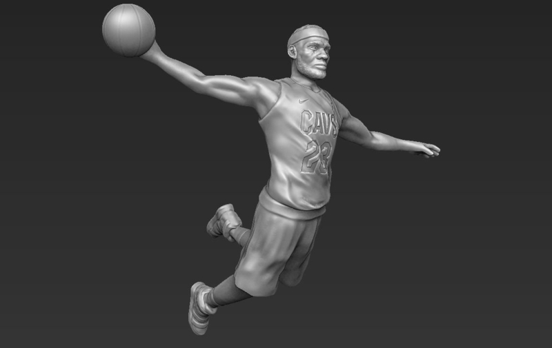 Lebron James 3D printing ready stl obj