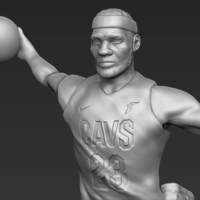 Lebron James 3D printing ready stl obj - Thumbnail 5