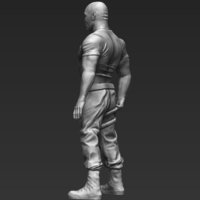 Dwayne The Rock Johnson Fast and Furious 3D printing ready  - Thumbnail 3